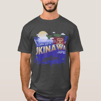 Camiseta Prefiero Estar En Okinawa Japón Vintage Souvenir T