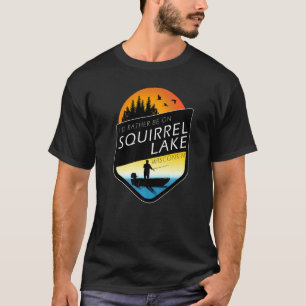 Camiseta Prefiero Estar En Squirrel Lake Wisconsin Pescando