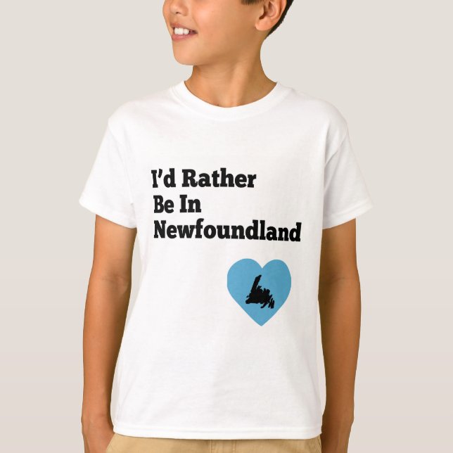 Camiseta Prefiero estar en Terranova (corazón azul) (Anverso)