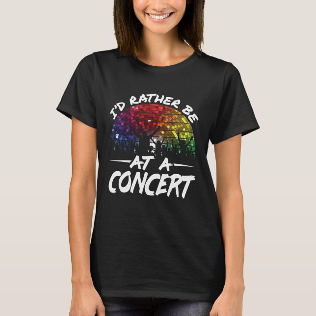 Camiseta Prefiero estar en un concierto (Anverso)