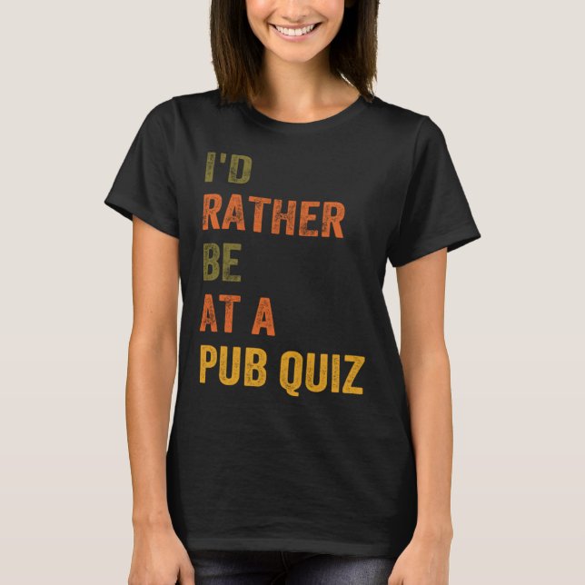 Camiseta Prefiero estar en un test de pub (Anverso)
