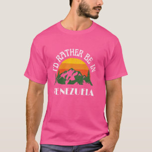 Camiseta Prefiero estar en Venezuela Vintage Venezuela Vaca