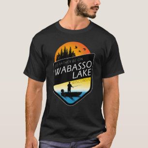 Camiseta Prefiero Estar En Wabasso Lake Wisconsin Pescando