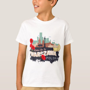 Camiseta Prefiero estar en Warszawa Polska - Vieja Varsovia