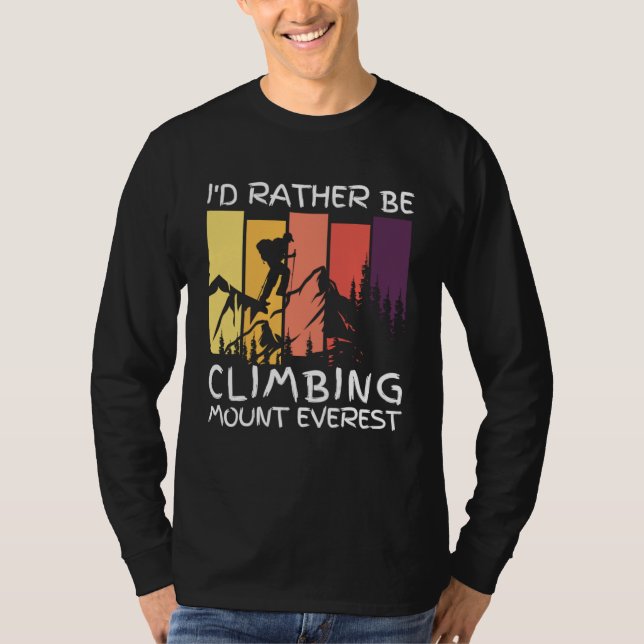 Camiseta Prefiero Estar Escalando El Monte Everest (Anverso)