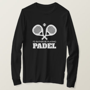 Camiseta Prefiero estar jugando deportes de palo cruzado