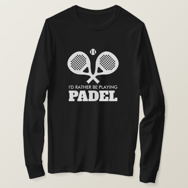 Camiseta Prefiero estar jugando deportes de palo cruzado (Anverso del diseño)