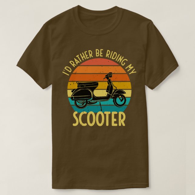 Camiseta Prefiero Estar Montando Mi Regalo De Bicicleta Sco (Diseño del anverso)