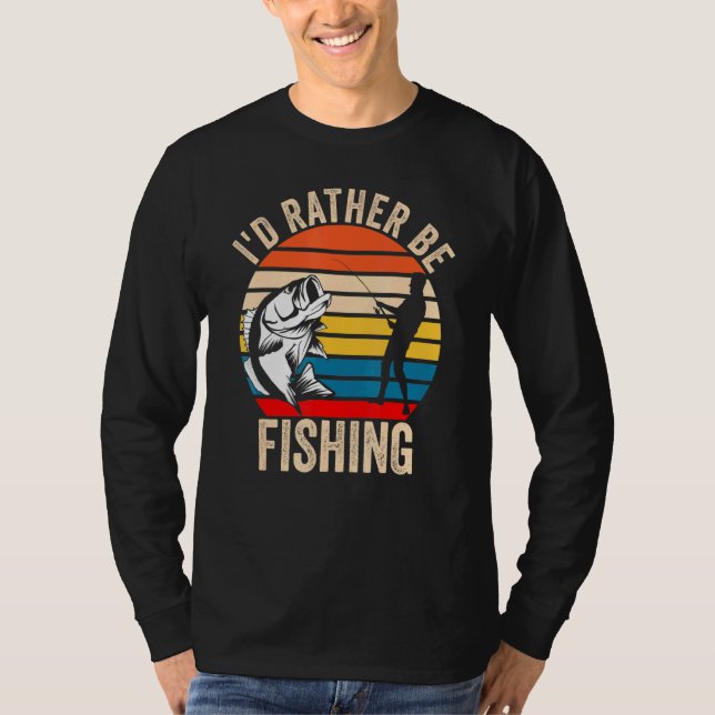 Camiseta Prefiero Estar Pescando - Hombres Al Aire Libre Co (Anverso)