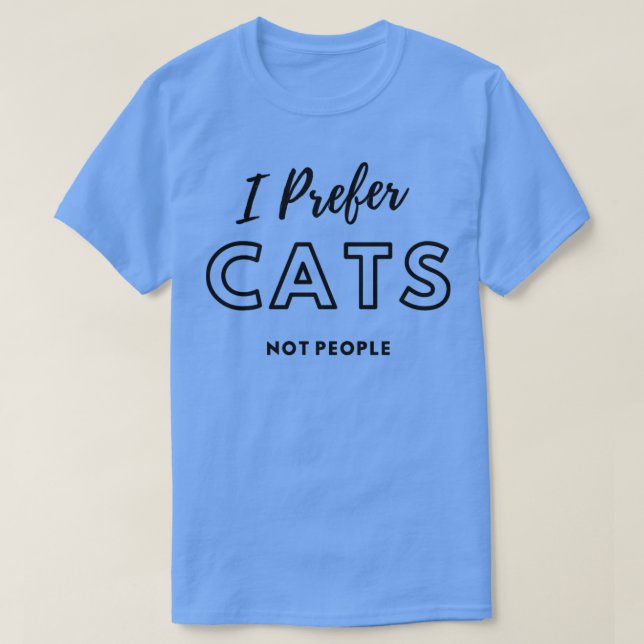 Camiseta Prefiero Gatos No Personas1 (Diseño del anverso)