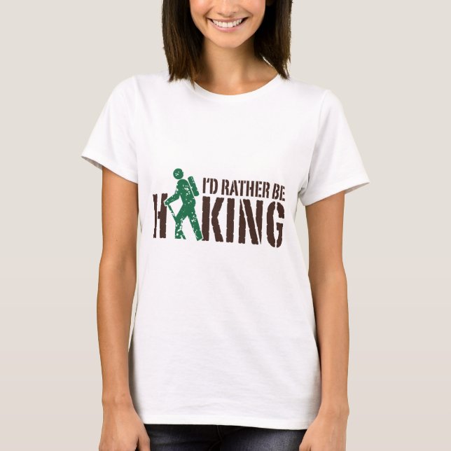 Camiseta Prefiero hacer senderismo (Anverso)