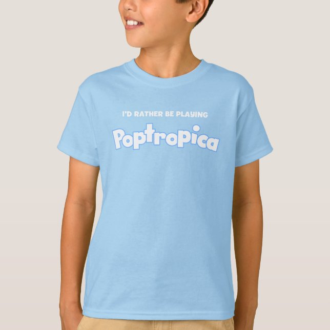Camiseta Prefiero jugar a Poptropica (Anverso)