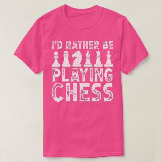 Camiseta Prefiero jugar ajedrez (Diseño del anverso)