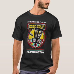 Camiseta Prefiero jugar al golf en disco en el Funn Farming