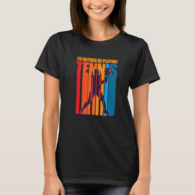 Camiseta Prefiero jugar al tenis Orgullo de tenis D (Anverso)