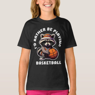Camiseta Prefiero Jugar Baloncesto Regalo Divertido de Mapa