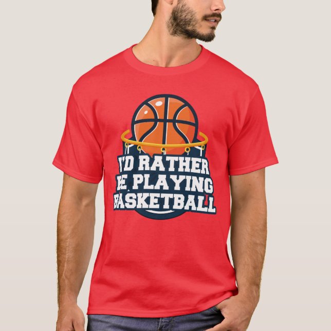 Camiseta Prefiero jugar básquetbol (Anverso)