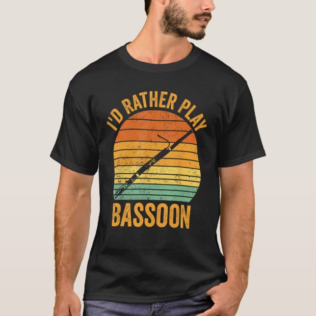 Camiseta Prefiero Jugar Bassoon Bassoonist 1 (Anverso)