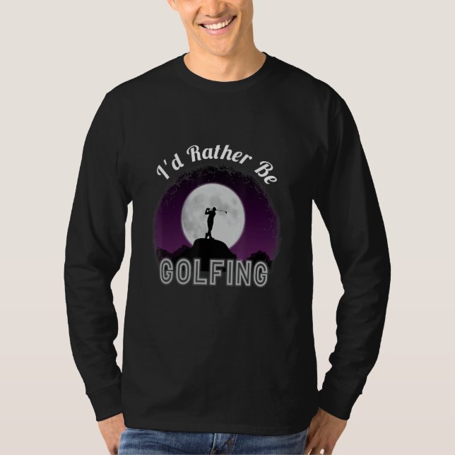 Camiseta Prefiero jugar golf a divertidos regalos de golf d (Anverso)
