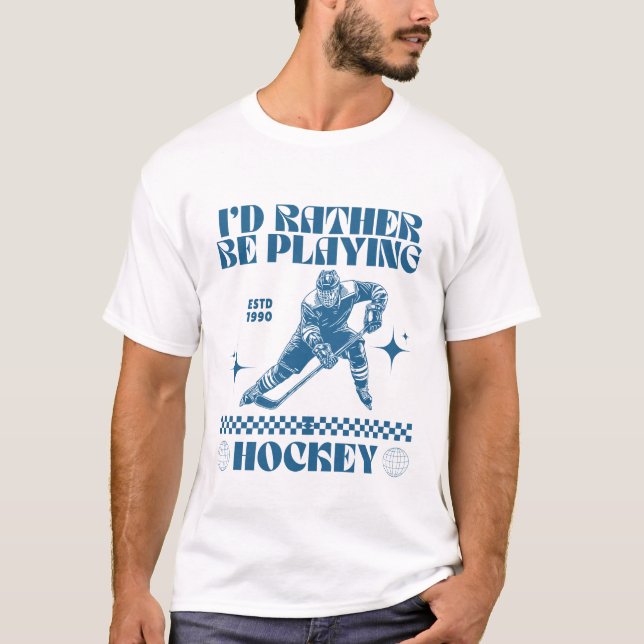 Camiseta Prefiero jugar hockey (Anverso)