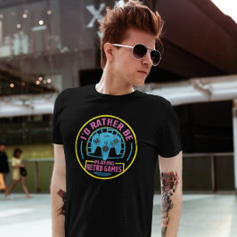 Camiseta Prefiero Jugar Juegos Retro - Consola