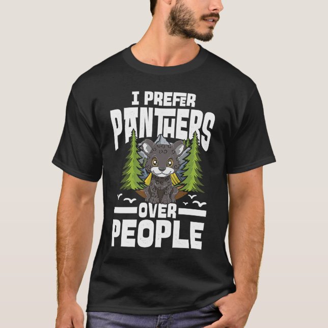 Camiseta Prefiero las panteras a las personas por una pante (Anverso)