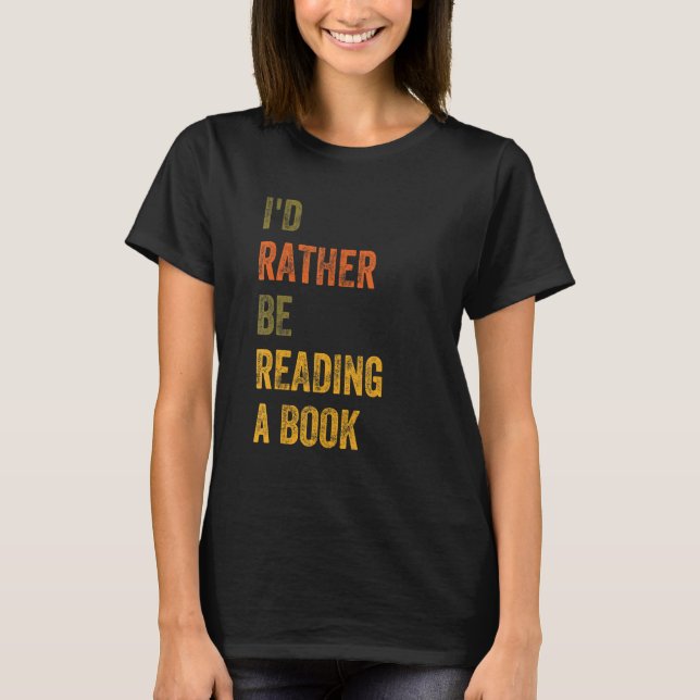 Camiseta Prefiero Leer Un Libro (Anverso)
