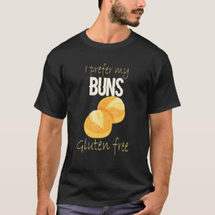 Camiseta Prefiero mis Buns Gluten libre Gluten Alergía Celi