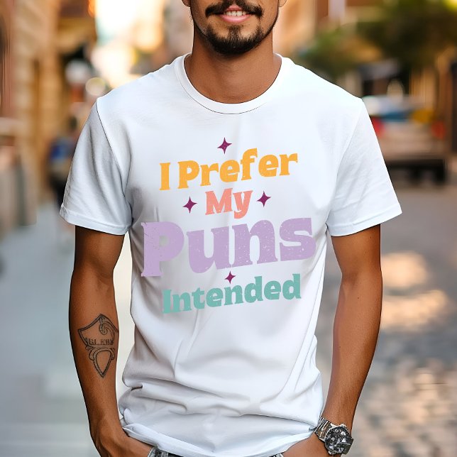 Camiseta Prefiero Mis Puns Para El Chiste Sarcástico Retro  (Subido por el creador)