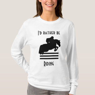 Camiseta Prefiero montar a caballo y saltar en jinete