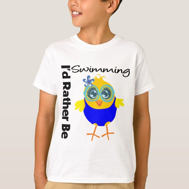 Camiseta Prefiero Nadar Chick (Anverso)