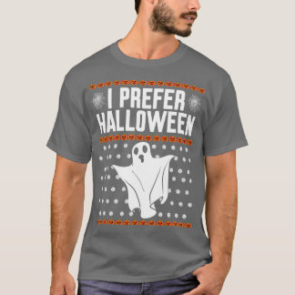 Camiseta Prefiero Navidades feos de Halloween