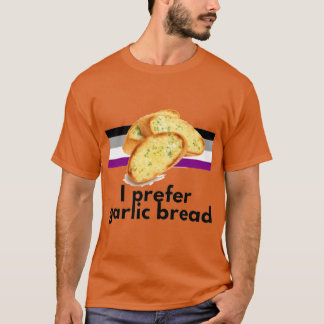 Camiseta Prefiero Pan de Ajo Orgullo Asexual Retro