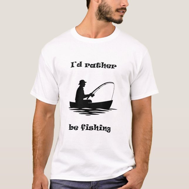 Camiseta Prefiero pescar (Anverso)