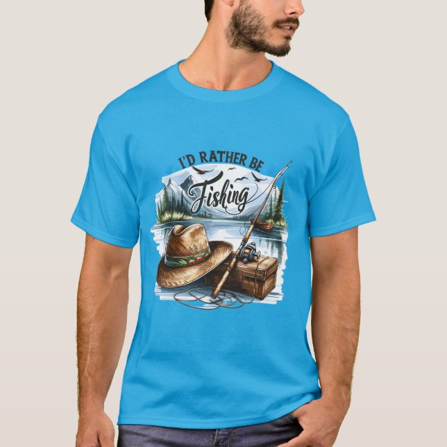 Camiseta Prefiero pescar (Anverso)