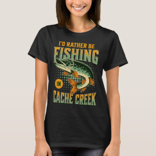 Camiseta Prefiero pescar en el Creek de caché