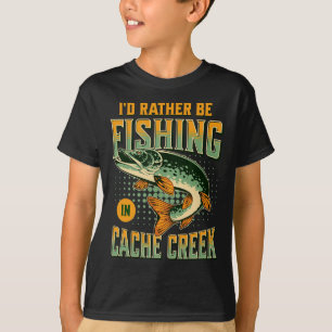 Camiseta Prefiero pescar en el Creek de caché