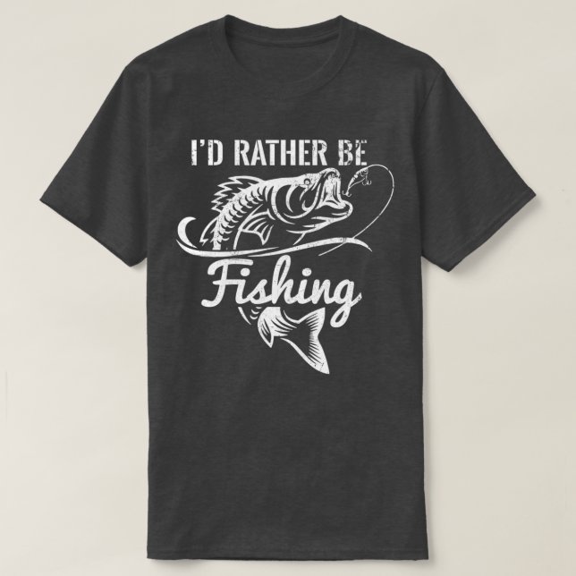 Camiseta Prefiero Pescar Gracioso Pesca De Fisherman (Diseño del anverso)