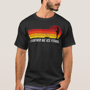 Camiseta Prefiero pescar helados divertidos pescadores de v