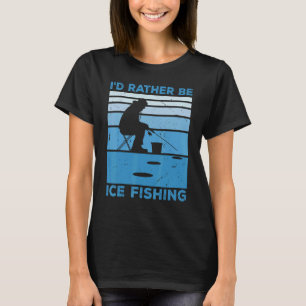 Camiseta Prefiero Pescar Hielo Pescador Pesca Hielo F