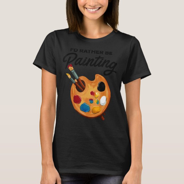 Camiseta Prefiero pintar pintura pintadora Colo (Anverso)