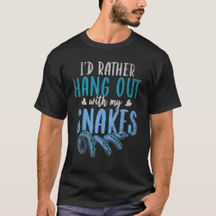 Camiseta Prefiero Quedarme Con Mi Mascota De Serpientes Rep