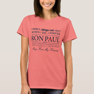 Camiseta Prefiero Ron Paul Shirt