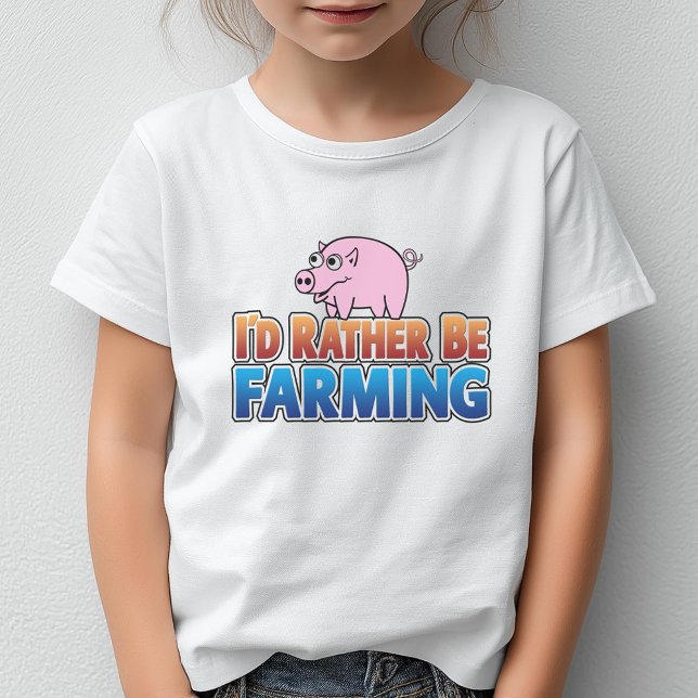 Camiseta ¡Prefiero ser agricultor! (agricultura virtual) (I'd Rather Be Farming)