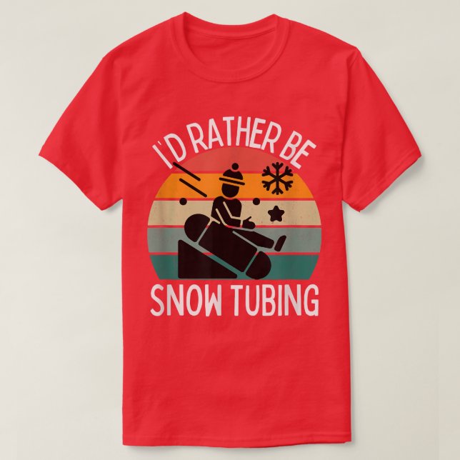 Camiseta Prefiero ser amantes de los tubos de nieve con nie (Diseño del anverso)