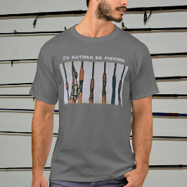 Camiseta Prefiero ser arcos de pesca y fotografía de tambor