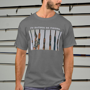 Camiseta Prefiero ser arcos de pesca y fotografía de tambor
