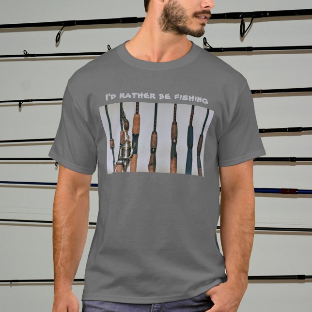 Camiseta Prefiero ser arcos de pesca y fotografía de tambor (Subido por el creador)