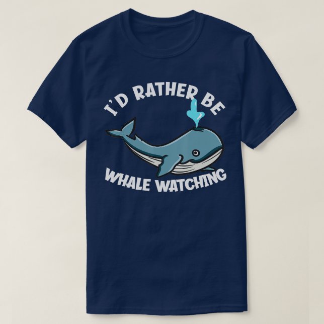 Camiseta Prefiero Ser Ballena Viendo Una Ballena Azul Graci (Diseño del anverso)
