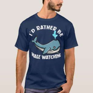 Camiseta Prefiero Ser Ballena Viendo Una Ballena Azul Graci